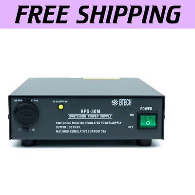Lightweight RPS-30M 13.8V Power Supply for Radios - Overheat Protection Included