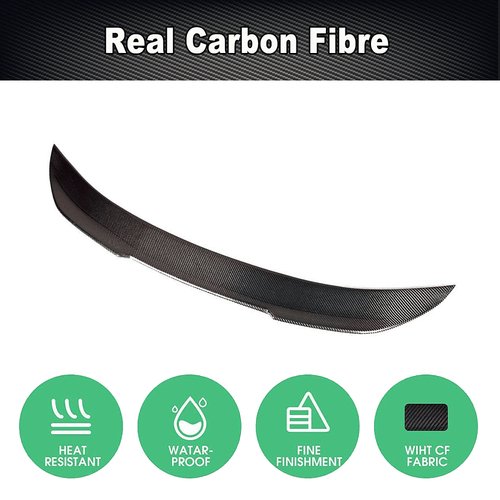 Für BMW F13 F06 640i 650i M6 12-18 Carbon Spoiler Lippe Abrisskante Heckspoiler - Bild 5 von 11