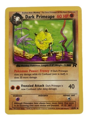 dark primeape pokemon card price Pokémon - (43) - Team Rocket style setup or your main portfolio Pokemon Card Dark Primeape 1st