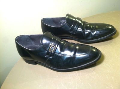 Hanover Mens Loafer Dress Shoes Black Size 10 DB Slip On | eBay display picture 1