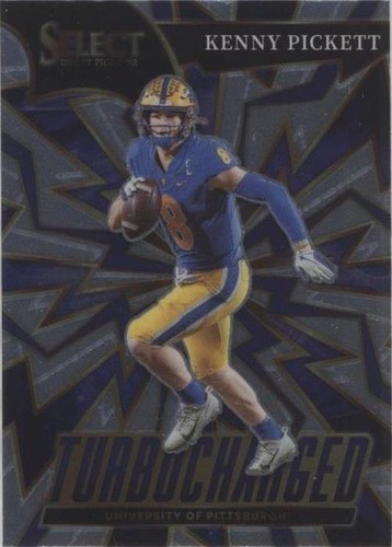 2022 Panini Select Draft Picks #23 Kenny Pickett Red Lazer Prizm