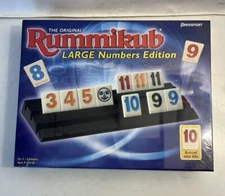 RUMMIKUB Rummy Tile Game Large Numbers Edition New In Sealed Box Pressman 2016