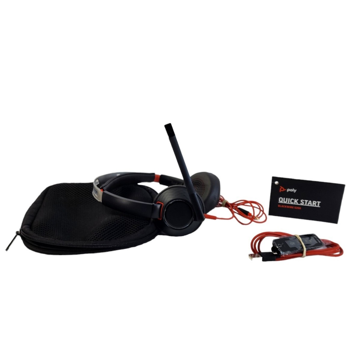 Plantronics Poly Blackwire 5200 Series C5220T Wired Headset