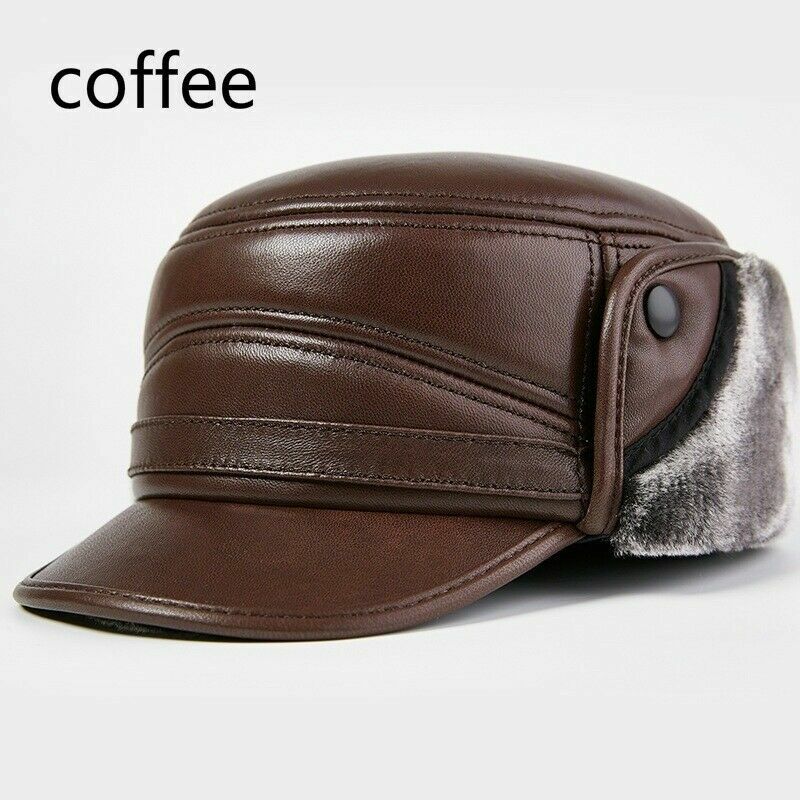 Herren Mütze | Trapper, Warm, Bequem, Winddicht, Gefüttert, Mit Klappen