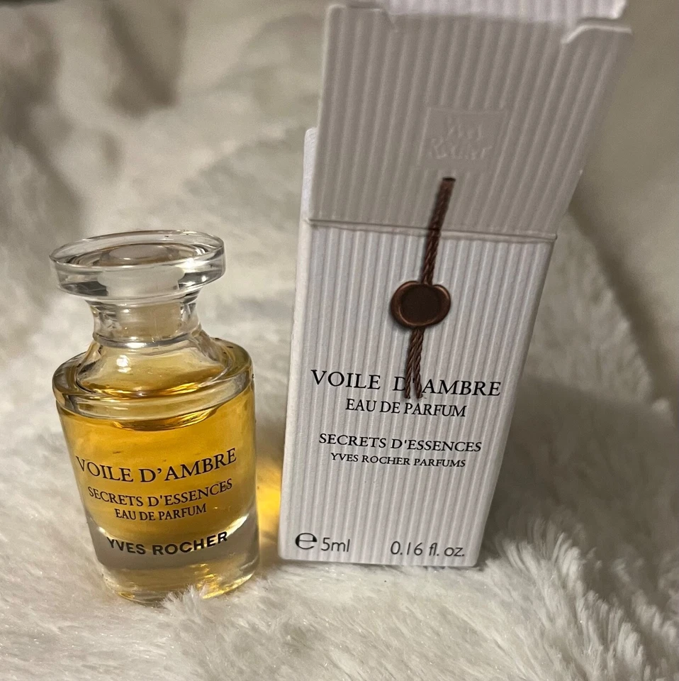 Mini Yves Rocher VOILE D'AMBRE eau de parfum (edp) Splash tamaño de viaje 5 ml/0,16 oz Foto 2 de 4