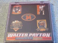5 Walter Payton pin set Chicago Bears SWEETNESS pins limited edition New sealed