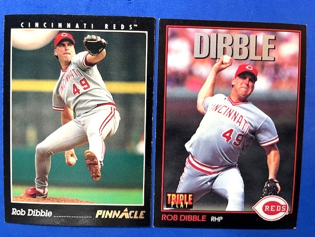 Rob Dibble 1993 Pinnacle & 1993 Donruss Triple Play Baseball - Reds