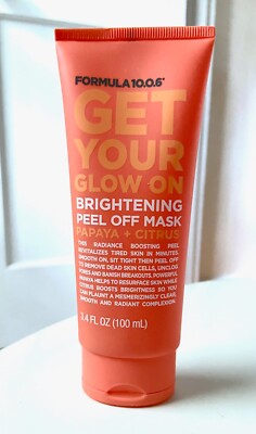 Formula 10.0.6 Get Your Glow On Peel Mask Papaya Citrus Brightening 3.4oz Sealed