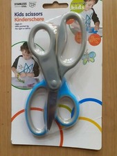 2 Kinder-, Bastelscheren Set - rostfreier Edel-Stahl für Links- u. Rechtshänder