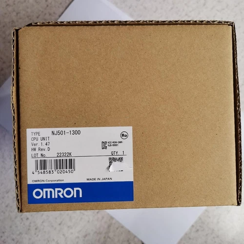 1 STCK. Neu Omron NJ501-1300 CPU Einheit Beschleunigter Versand NJ5011300 - Bild 2 von 2