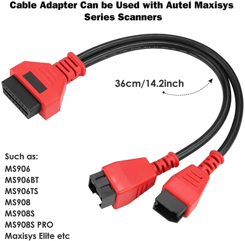 Adaptador de Cable OBD2 12+8 PIN Conector Coche para MS905 MS906S MS908 MS908S - Imagen 6 de 15