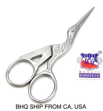 SILVER STORK EYEBROW HAIR EYELASH REMOVER TRIMMER EYEBROW SCISSOR