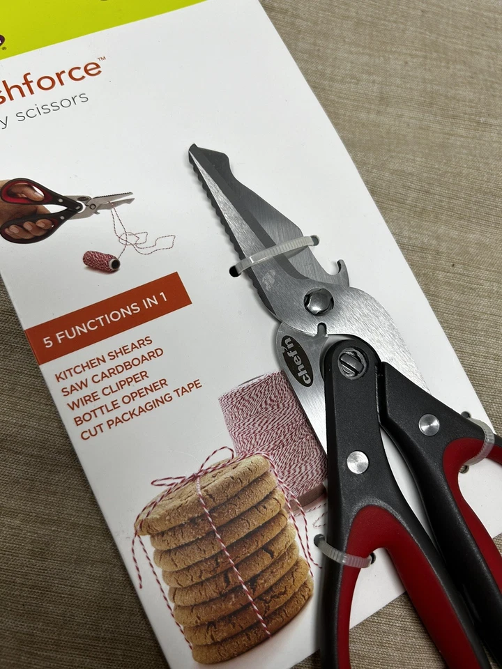 Chef'n Freshforce Utility 5-in-1 Multi Tool Stainless Dual Gear Scissors - Image 2 of 3