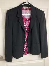 Women's Sport Black Blazer Jacket professional Office Career Size 8