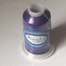 NEW, SEALED, LARGE 600M SPOOL GRAPE PURPLE POLYESTER SEWING THREAD BY THREAD ART