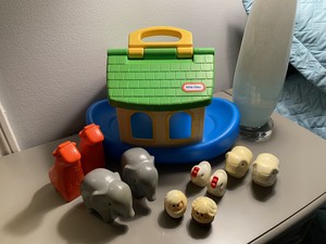 Little Tikes Toddle Tots Noah's Ark Vintage 6 animals ...