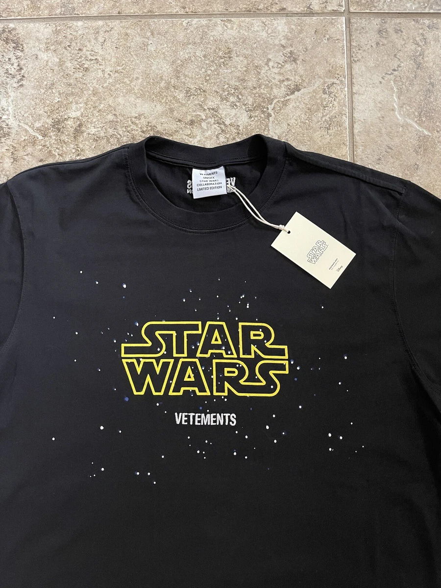 Vetements X Star Wars Black T-shirt Unisex M Brand New With Tags 