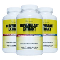 Olivenblatt Extrakt 650Mg - 20% (130Mg) Oleuropein 540 Kapseln, Vegan 3 Packunge