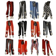 Boys Girls Kids Juniors Suspenders Fancy Dress Braces Fashion Adjustable Y-Shape