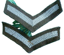 British Army No 2 Lance Corporals Rank 1 Stripes Chevron Patch - Pair