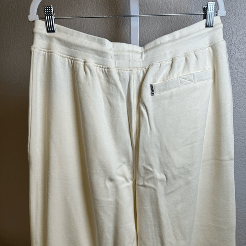 NWOT STAPLE Men’s Off White Fleece Joggers Embroidered Logo Sweatpants- Size XL - Picture 6 of 8