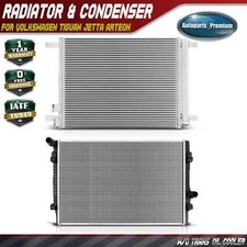 Aluminum Radiator & AC Condenser Cooling Kit for Volkswagen Tiguan Jetta Arteon