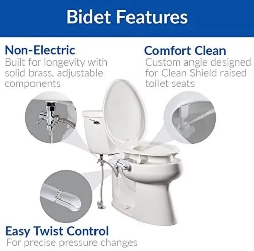 Bemis 7YR85320H20 Assurance Clean Shield 3" Toilet Seat/Support Arms/Bidet $420 - Picture 7 of 10
