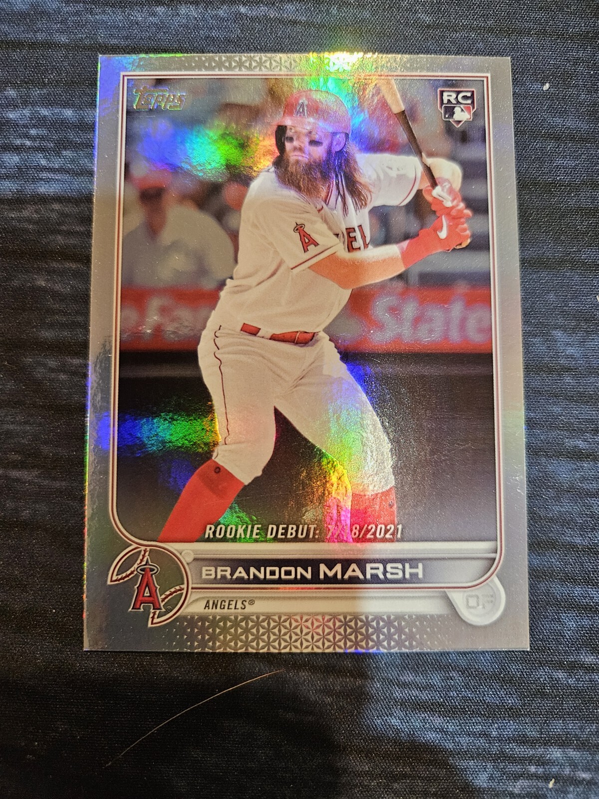 2022 Topps Update Series - Rookie Debut Rainbow Foil #US35 Brandon Marsh (RC)