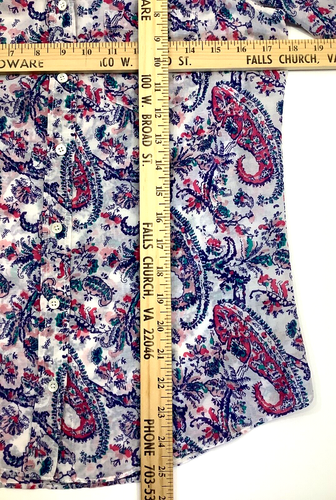 J.CREW Size 0 Relaxed button-up shirt in Liberty Aaron paisley cotton-silk A5461 - Picture 12 of 14