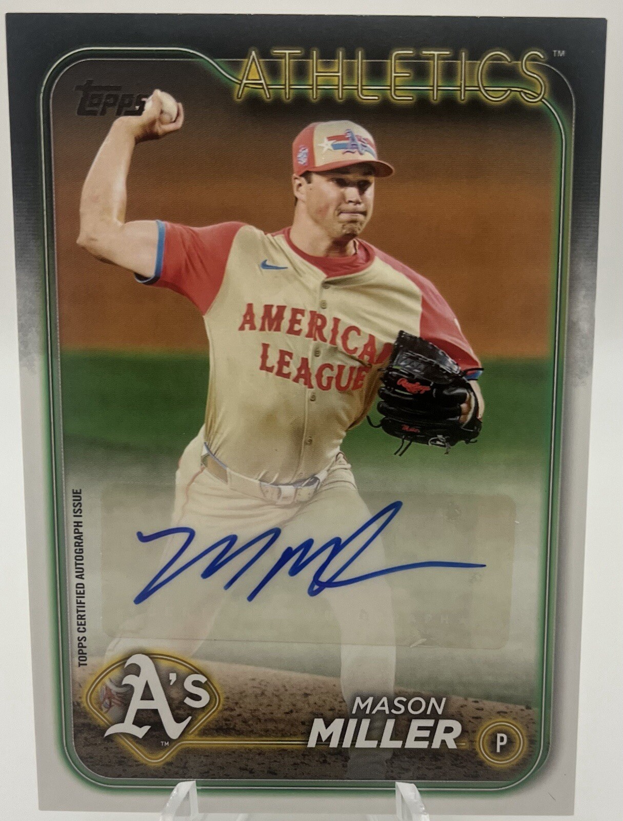 2024 Topps Update Mason Miller AUTO All-Star Game ASGA-MM A's Athletics