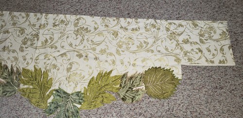 TABLE RUNNER FRONTAL 73" X 11" W/16" DROP USED IN CHURCH BEAUTIFUL BOTANICAL - Picture 4 of 8