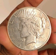 USA! 1923 Peace Silver Dollar in High Grade! 90% Silver Coin!