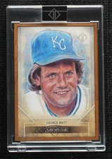 2020 Transcendent Collection Original Sketches 1/1 George Brett Auto Sketch 03k2