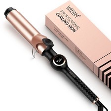 38mm Ceramic Curling Wand Hair Curler Large Barrel Dual Voltage UK Plug