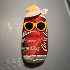 1997 Collectible Coca Cola Bean Bag Plush Coca Cola Can in Shades NWT
