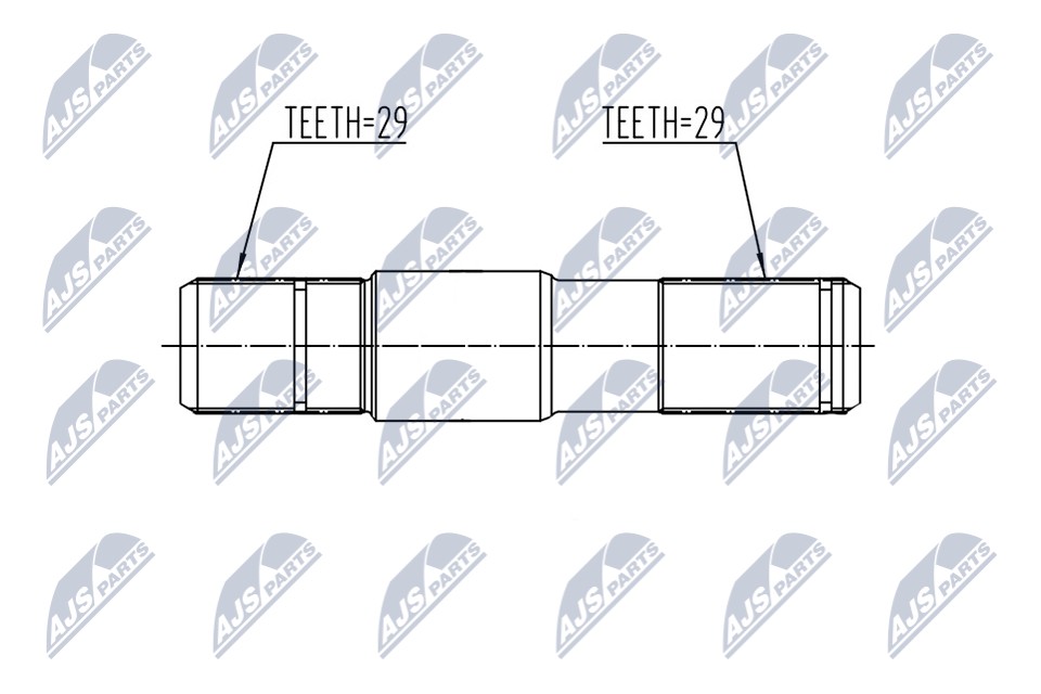 Axle Shaft With Intermediate Bearing Fits for Dodge RAM 1500 3.7,4.7,5.7 01-11 - Image 10