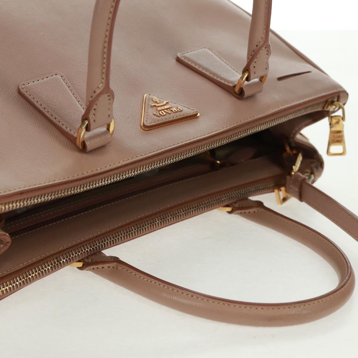 Prada Double Zip Lux Tote Saffiano Leather Pink Leather Tote Bag Bag Authentic thumbnail 20