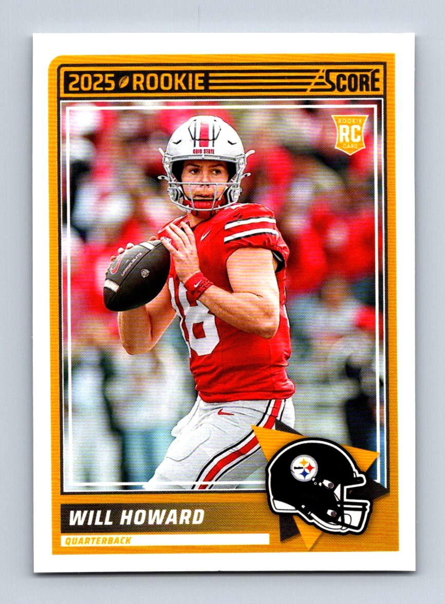 #3 2025 Score BASE * Will Howard RC Pittsburgh Steelers