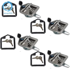 4x Stainless Steel Folding T Handle Lock Latch for Truck Trailer Caravan Toolbox