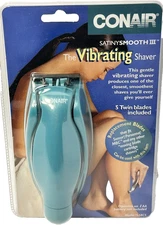1999 Conair Vibrating Wet/Dry Shaver Satiny Smooth III NEW 5 Blades Included