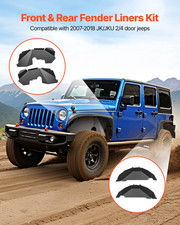 Steel Inner Fender Liners for 2007-2018 Jeep Wrangler JK JKU Front Rear