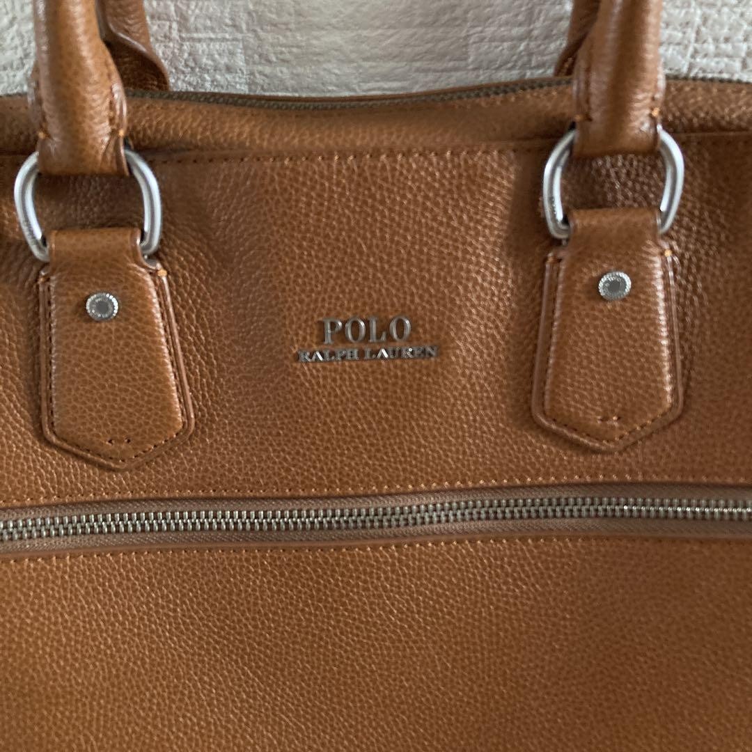 Polo Ralph Lauren Leather Business Bag Brown All-Leather A4