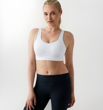 WACOAL 855302 Sydney Sport Underwire Bra 36D White Adjustable 78 NWT