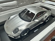 1/18 Spark Porsche 911(992) Turbo Silver 75 Jahre Anniversary Remastered