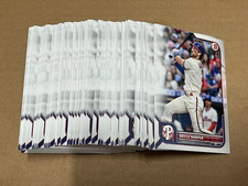 Player Lot (6=95x) BRYCE HARPER Phillies 2022 Bowman Baseball paper base cards