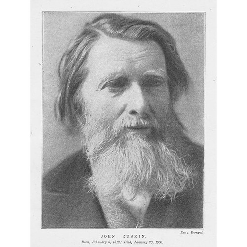 JOHN RUSKIN - Antique Print 1900