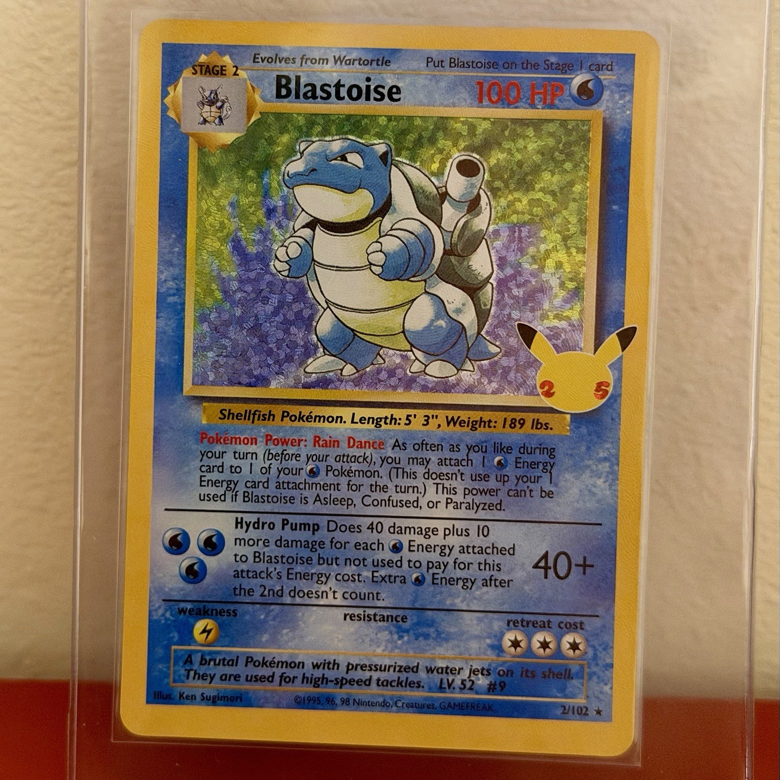 2021 Pokemon SWSH Celebrations Blastoise Classic Collection #2/102