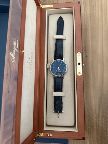 Breguet Classique ref 5177BB/2Y/9V6 Full Set Grand Feu Blue Enamel Preowned