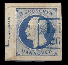 P) Hannover Mi 24 y ° Borde con RZ 5, Carta (ZZ0104)