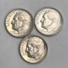1964 - D Silver Roosevelt 90% Dimes  Lot Of 3 Denver Mint